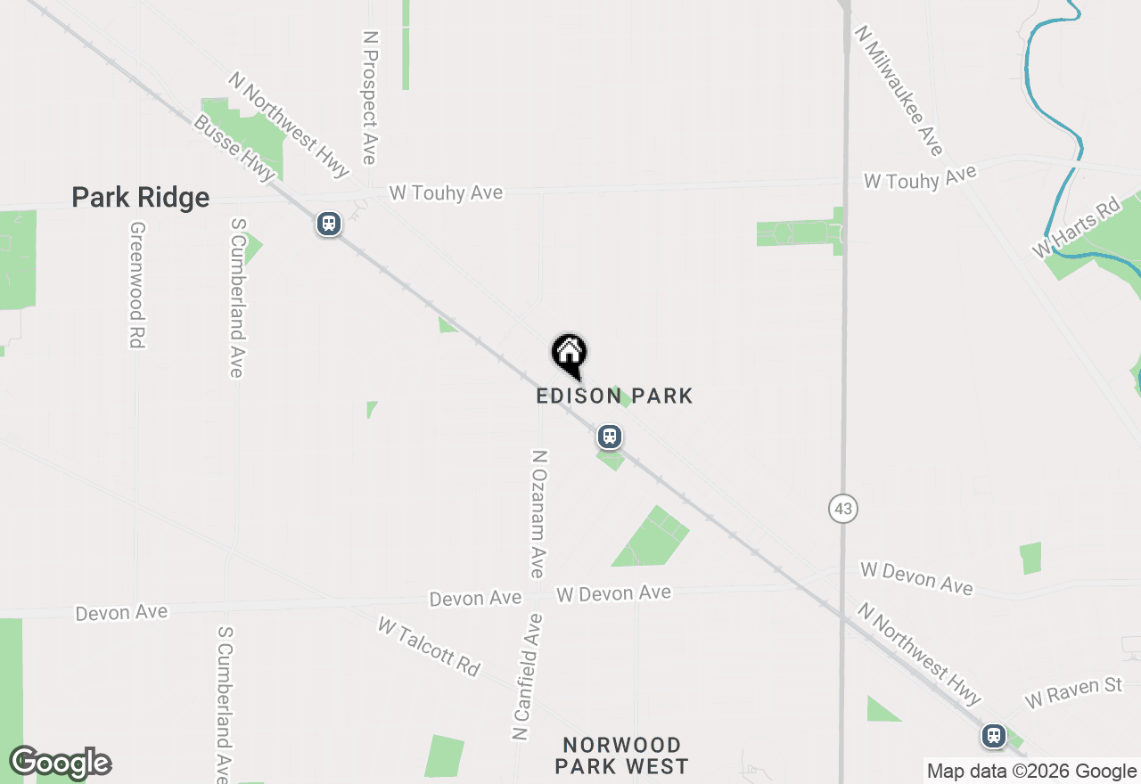Map of 6811 N Olmsted Avenue #205, Chicago, IL 60631