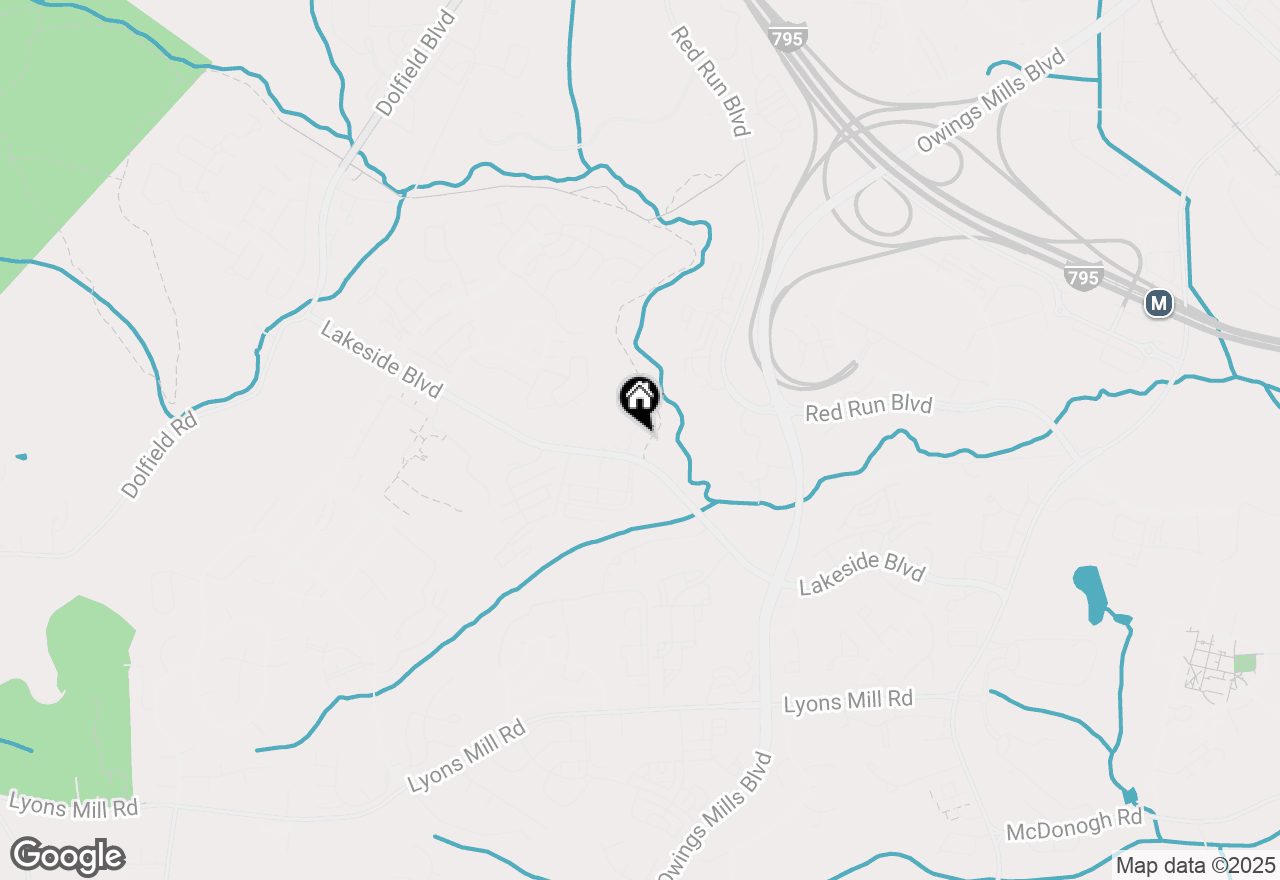 Map of 4402 Silverbrook Lane #D, Owings Mills, MD 21117