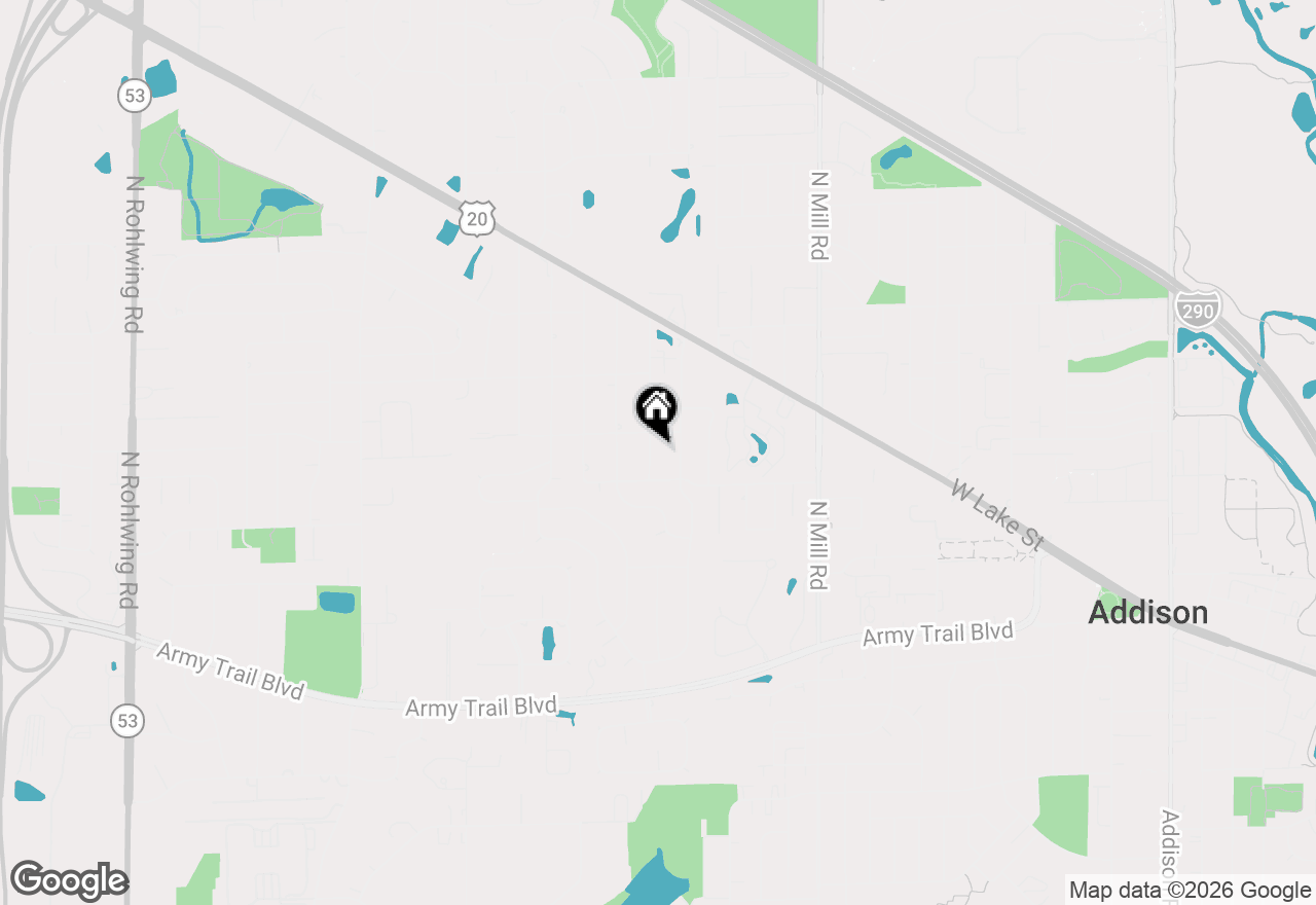 Map of 4N163 5th Avenue, Addison, IL 60101