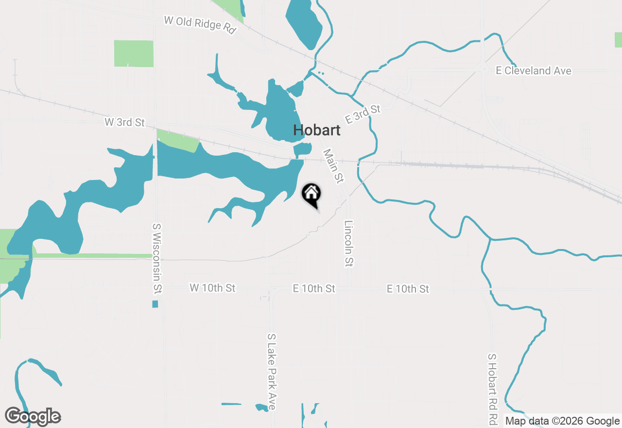 Map of 727 Water Street, Hobart, IN 46342