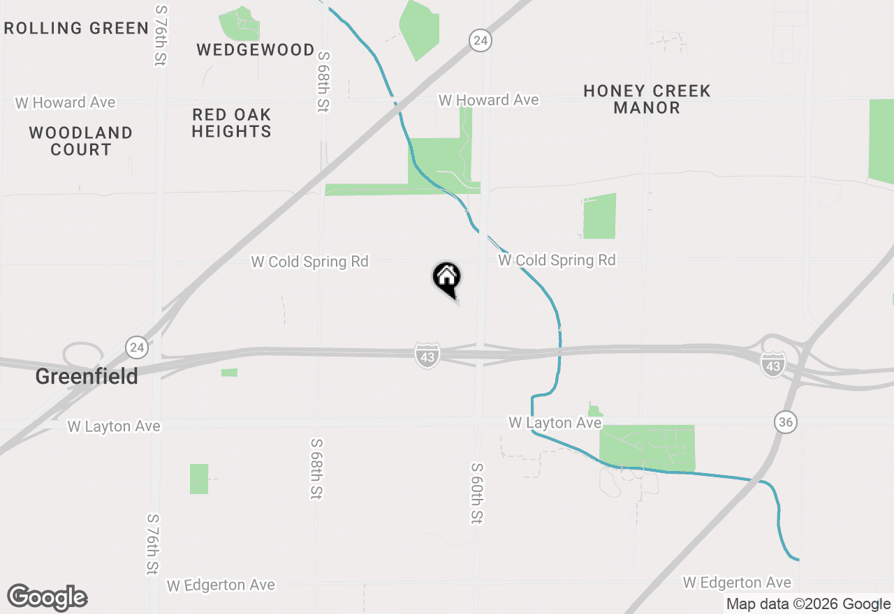 Map of 4423 S 61st St, Greenfield, WI 53220