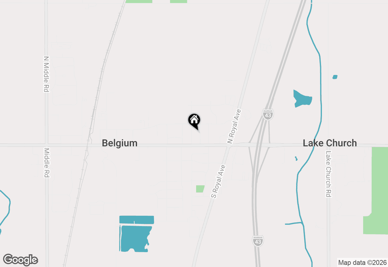 Map of 114 Dean Rd, Belgium, WI 53004