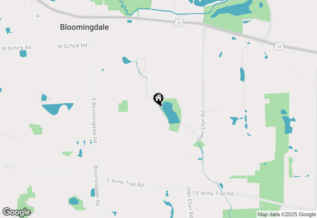 Map of 215 Lakeshore Lane, Bloomingdale, IL 60108