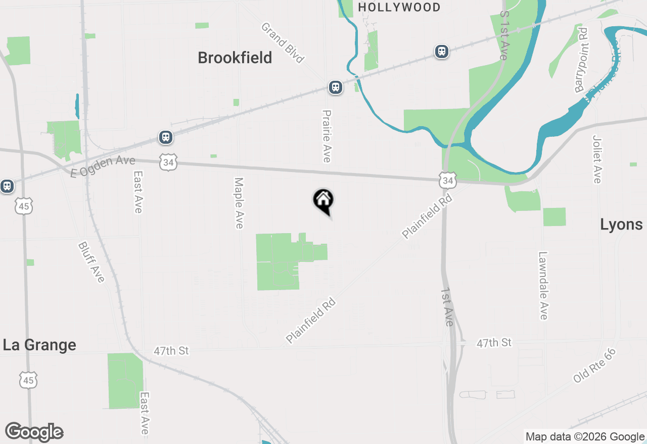 Map of 4230 Prairie Avenue, Brookfield, IL 60513