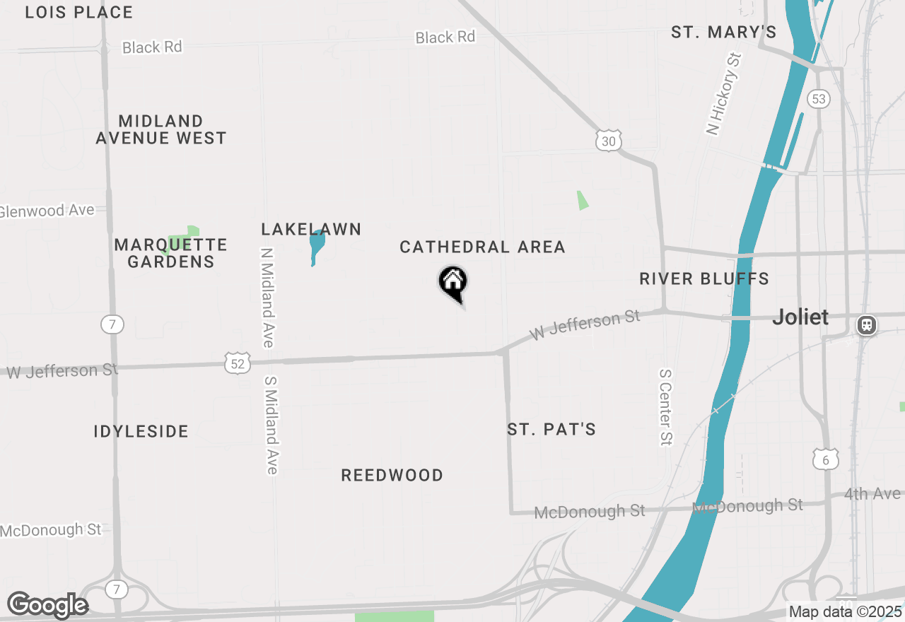 Map of 911 Richmond Street, Joliet, IL 60435