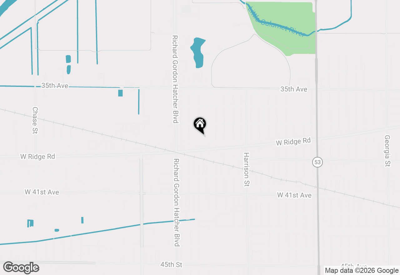 Map of 3776 Buchanan Street, Gary, IN 46408