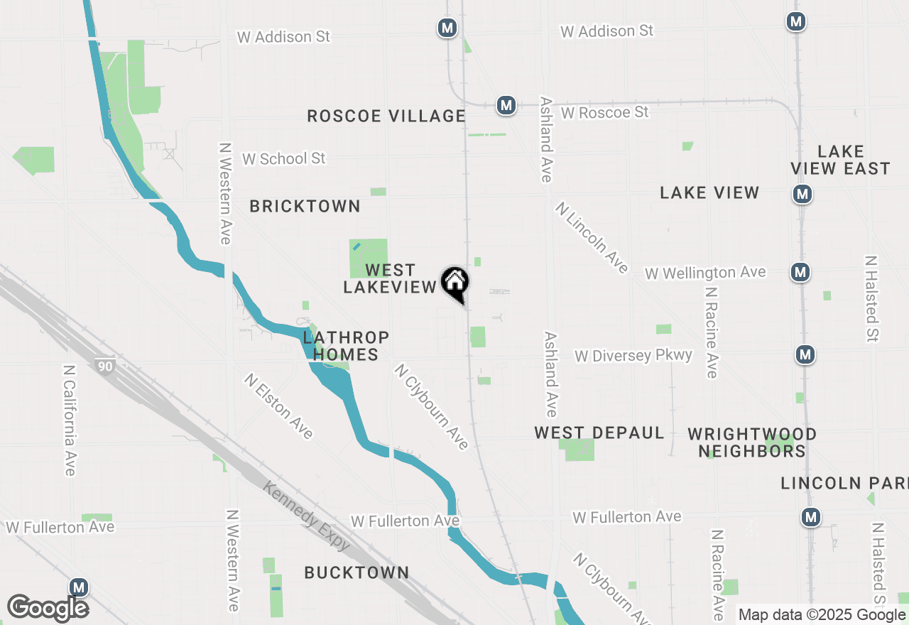 Map of 2835 N Wolcott Avenue #G, Chicago, IL 60657