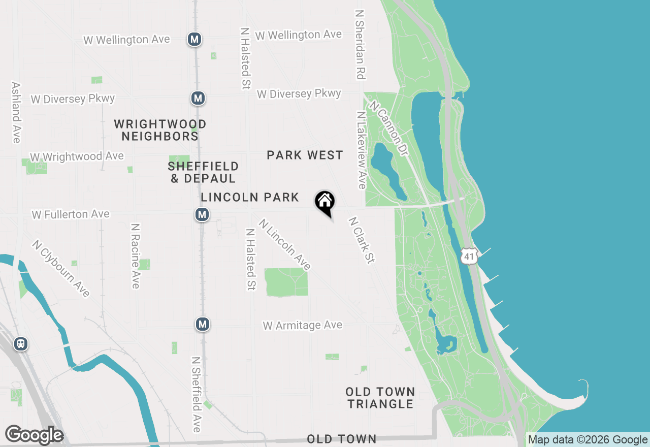 Map of 2329 N Cambridge Avenue #B, Chicago, IL 60614