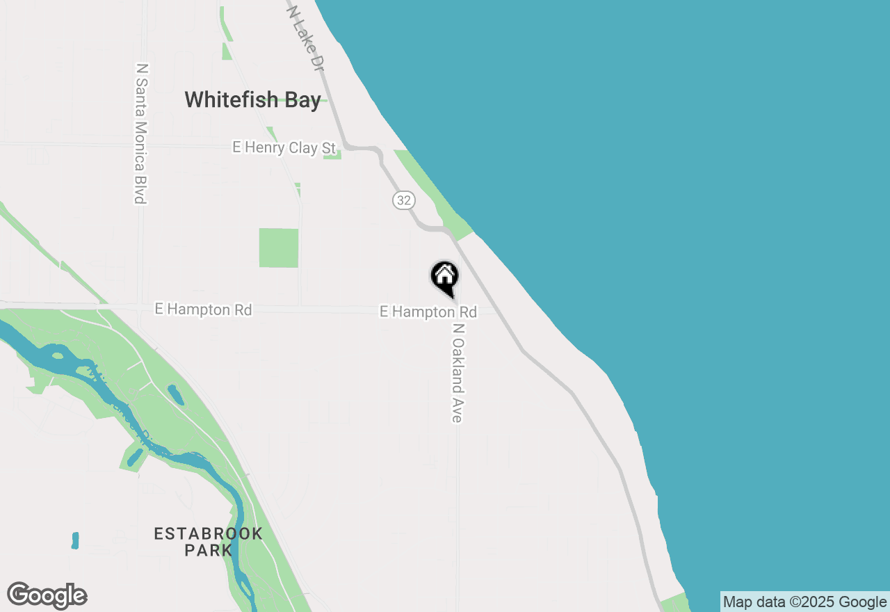 Map of 4800 N Bartlett Ave #4802, Whitefish Bay, WI 53217