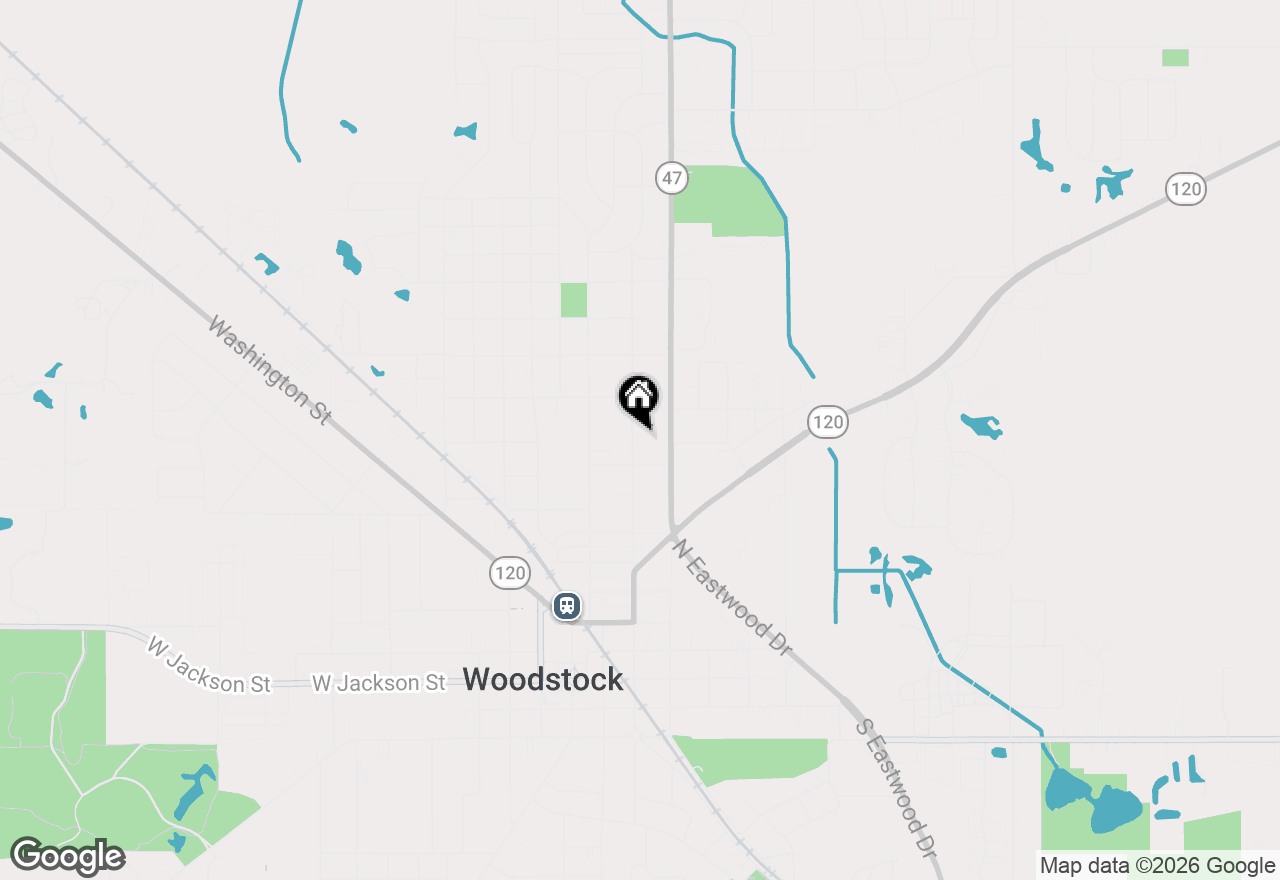 Map of 822 N Madison Street, Woodstock, IL 60098