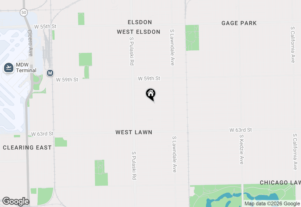 Map of 3844 W 61st Street, Chicago, IL 60629