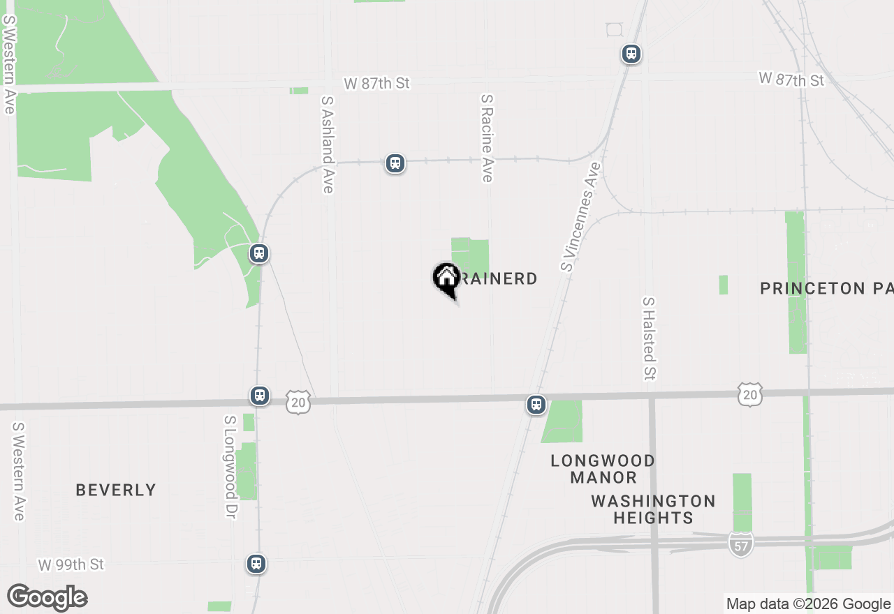 Map of 9242 S Throop Street, Chicago, IL 60620