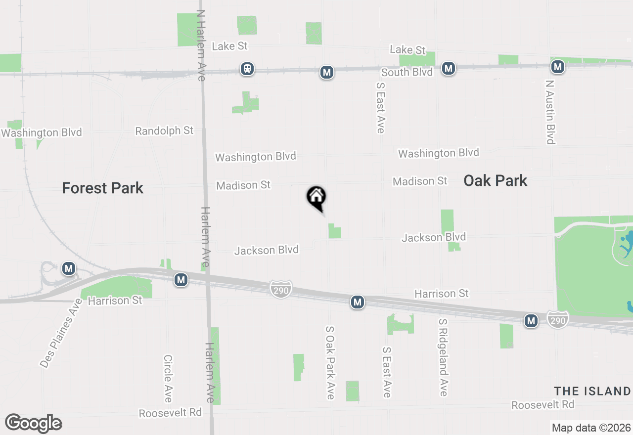 Map of 608 S Grove Avenue, Oak Park, IL 60304