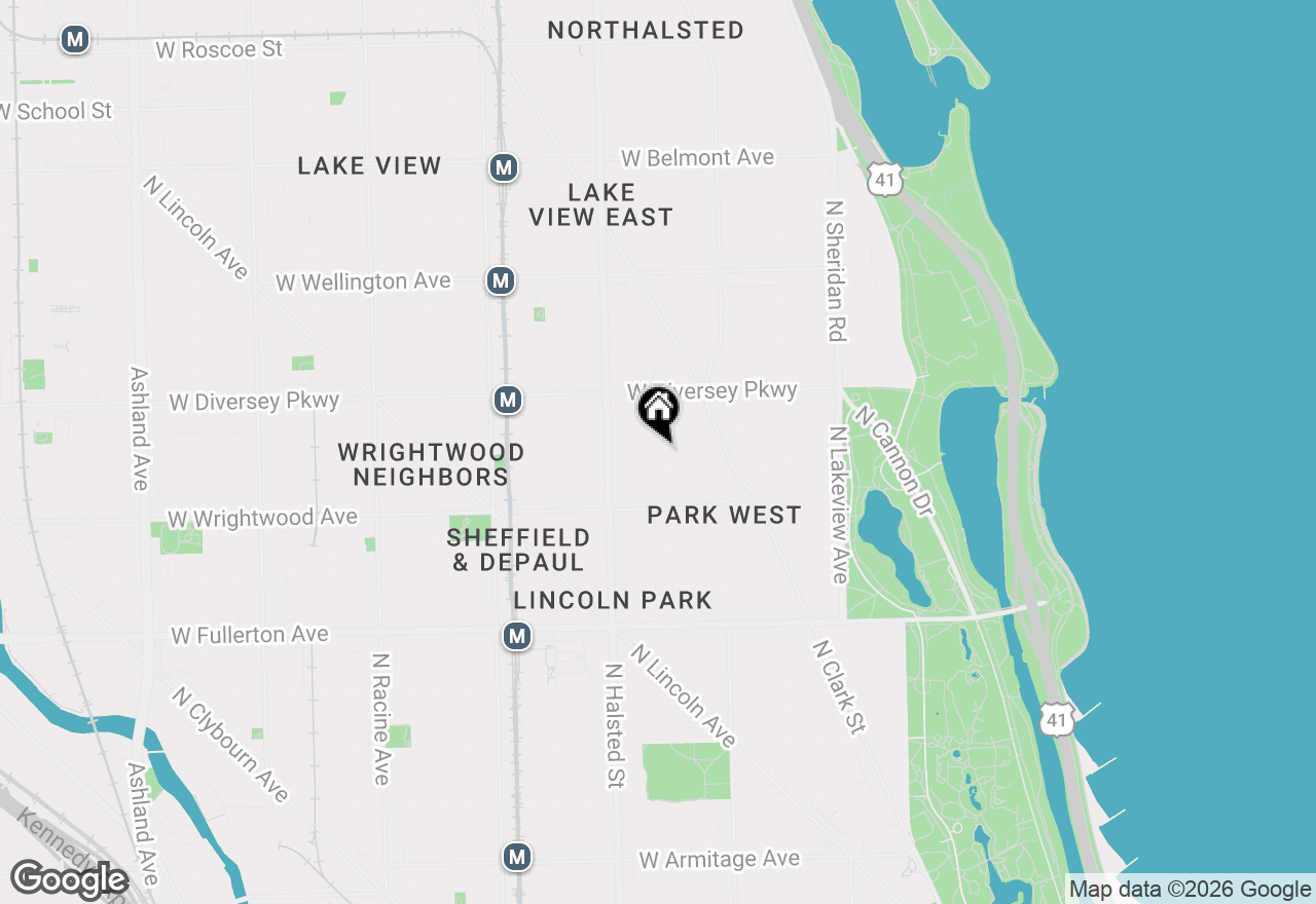 Map of 2660 N Orchard Street, Chicago, IL 60614