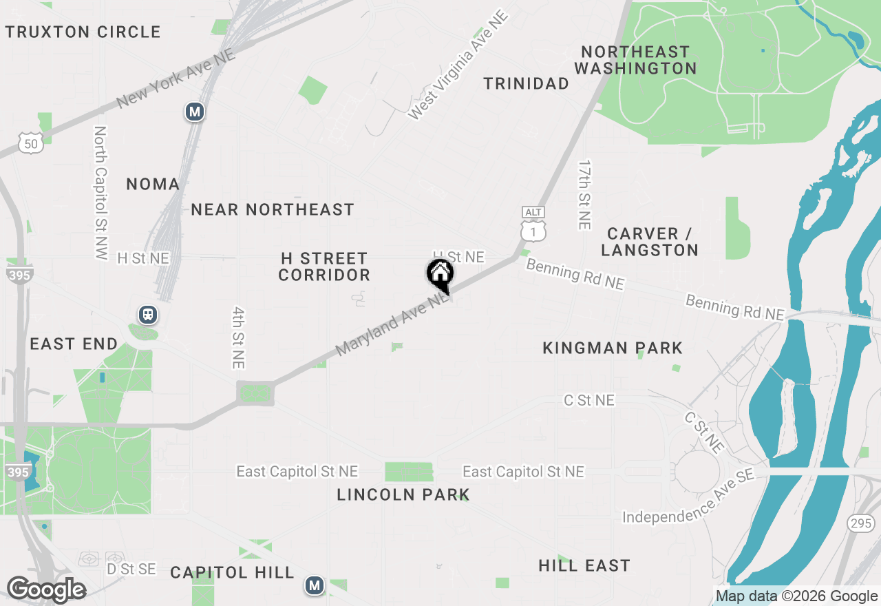 Map of 1305 Maryland Avenue Ne, Washington, DC 20002