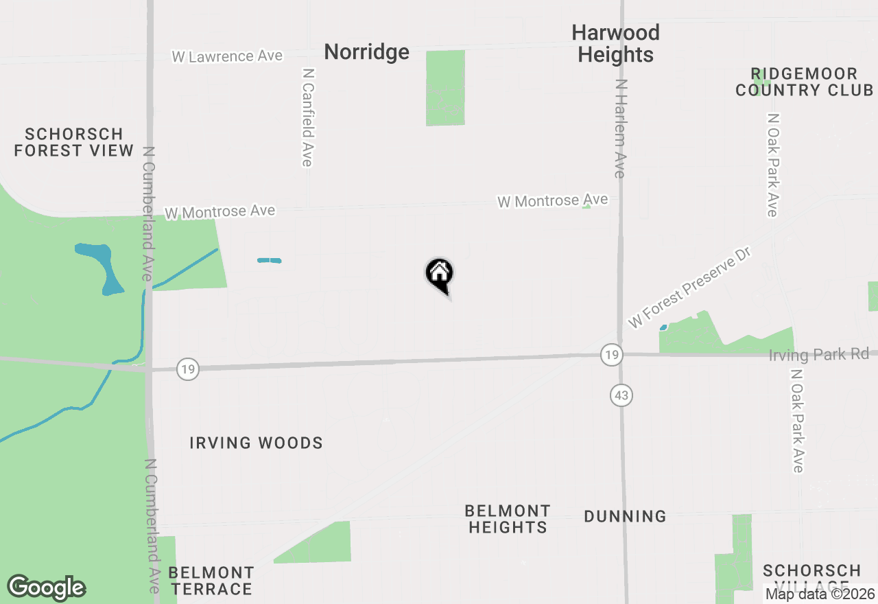Map of 4128 N Ottawa Avenue, Norridge, IL 60706