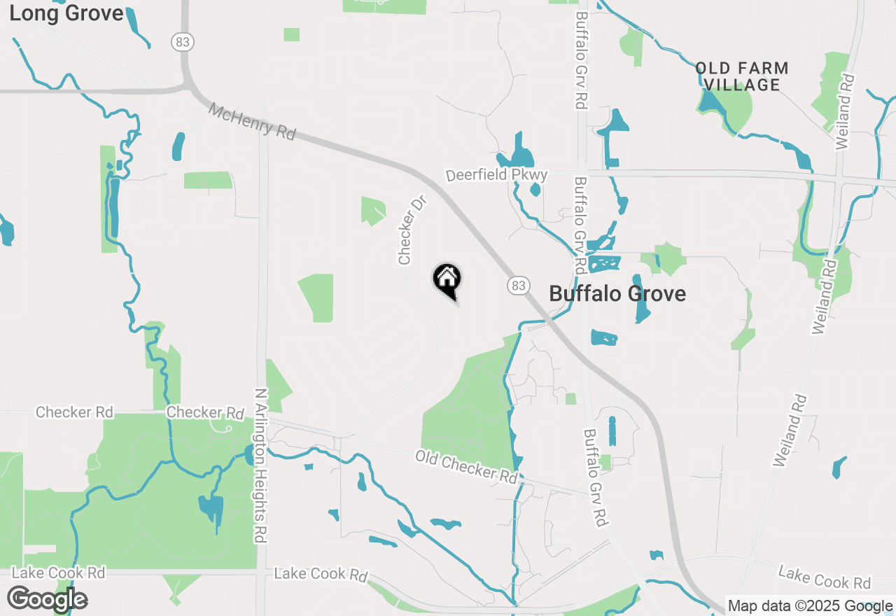 Map of 651 Silver Rock Lane, Buffalo Grove, IL 60089