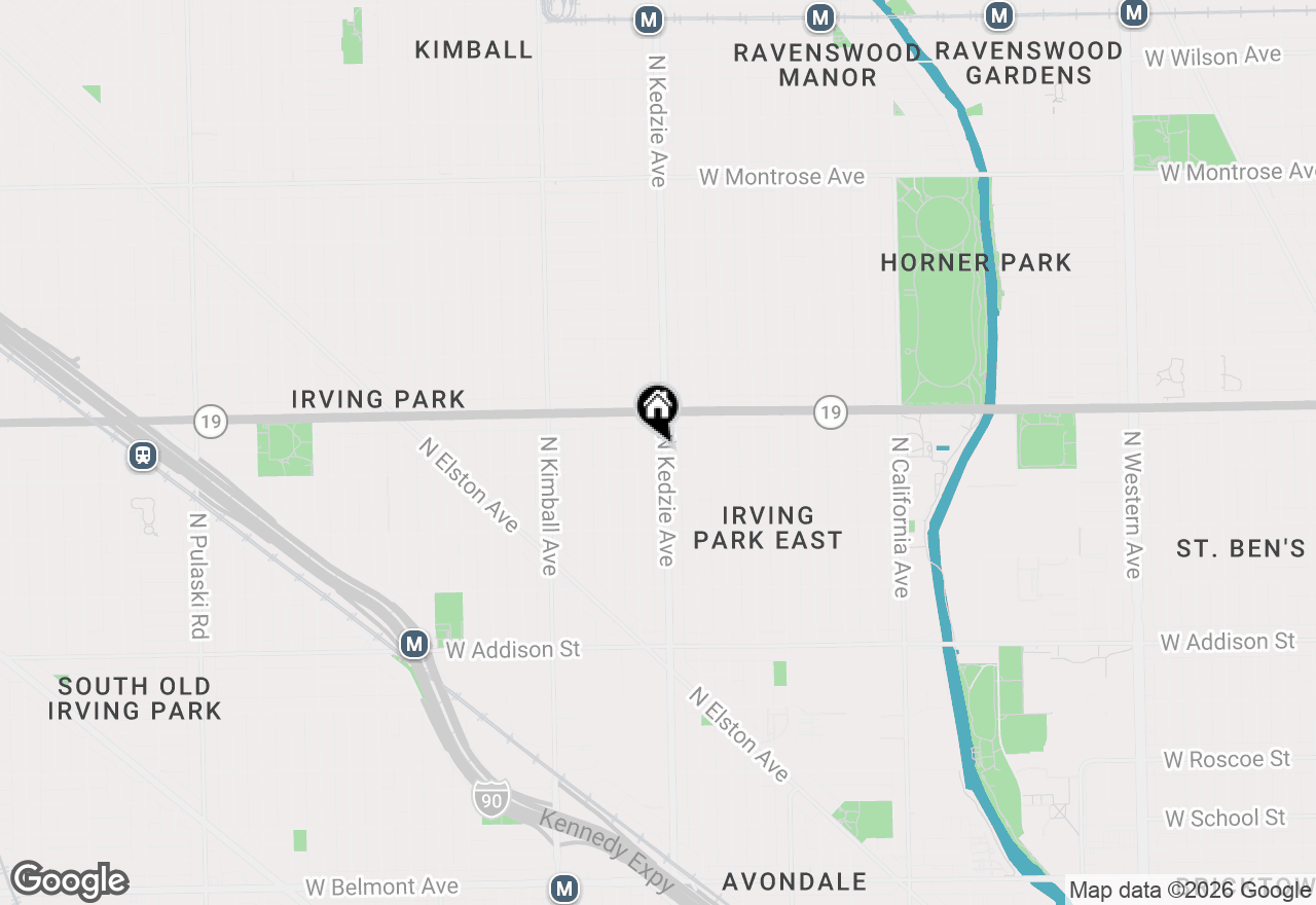 Map of 3916 N Kedzie Avenue #1, Chicago, IL 60618