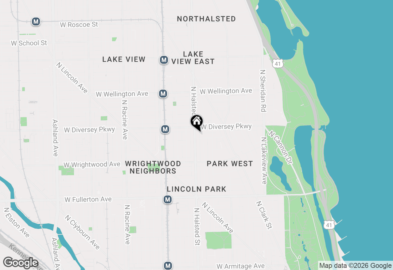 Map of 2711 N Halsted #3, Chicago, IL 60614