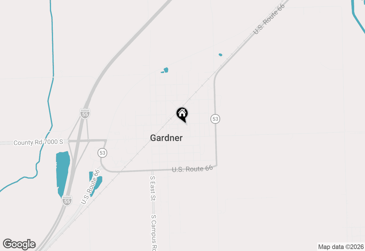Map of 206 E Jefferson Street, Gardner, IL 60424