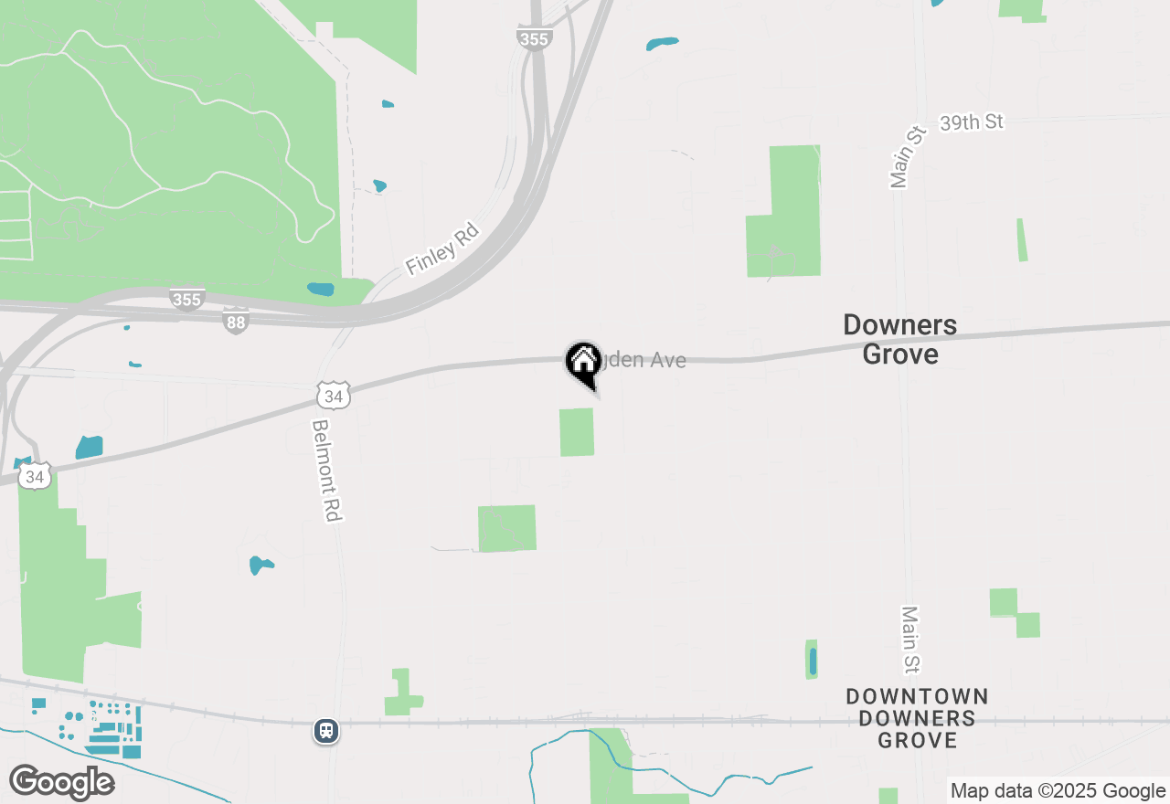 Map of 1640 Glen Avenue, Downers Grove, IL 60515