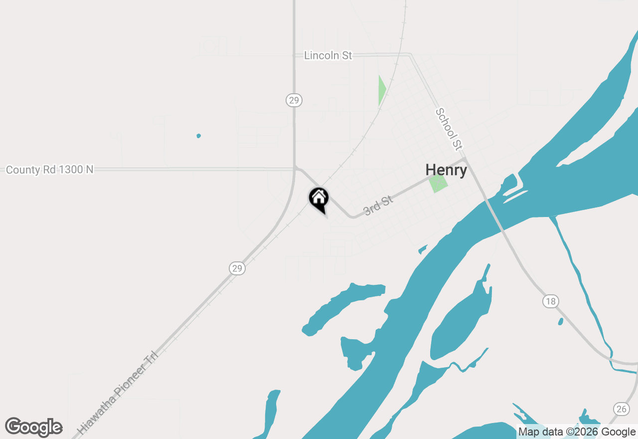 Map of 411 Jefferson Street, Henry, IL 61537