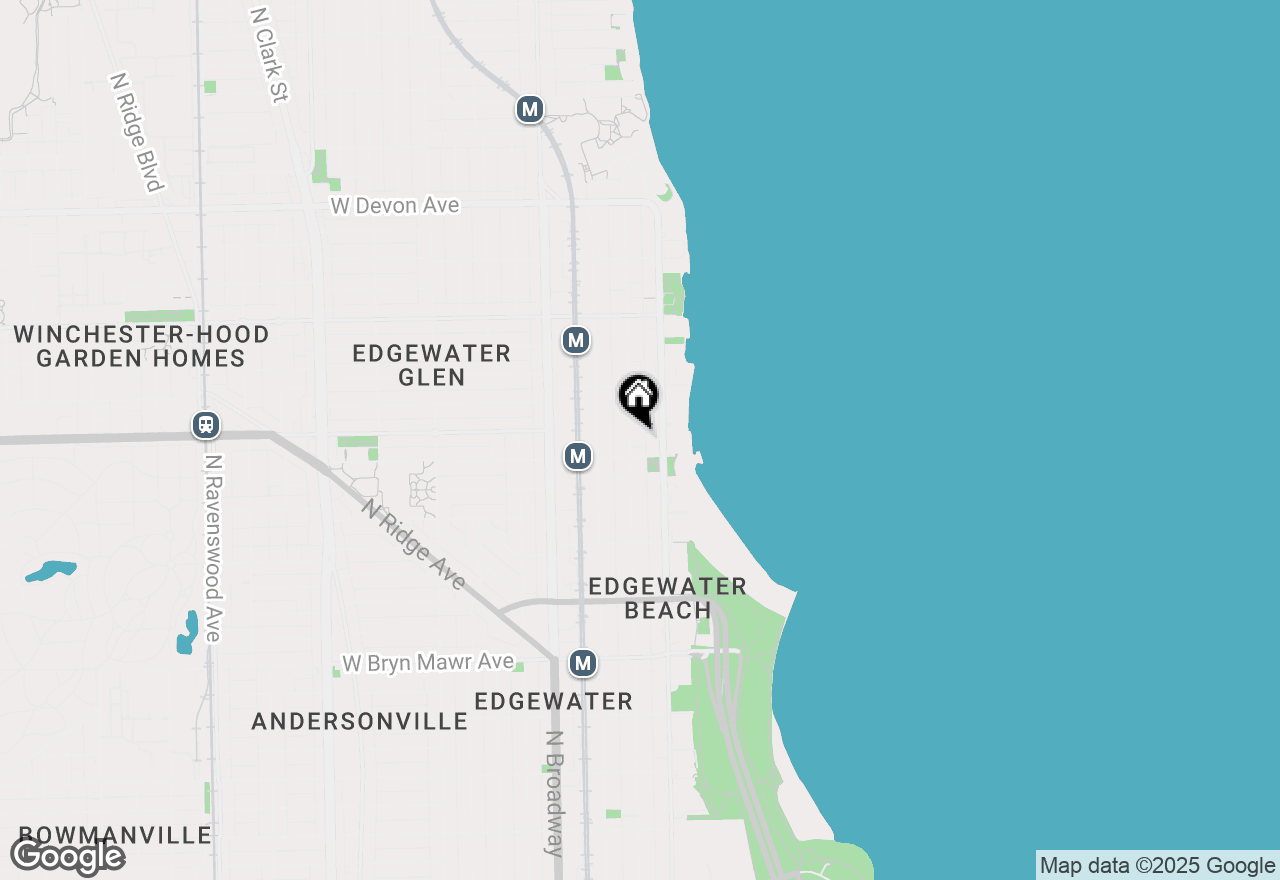 Map of 5953 N Kenmore Avenue #201, Chicago, IL 60660