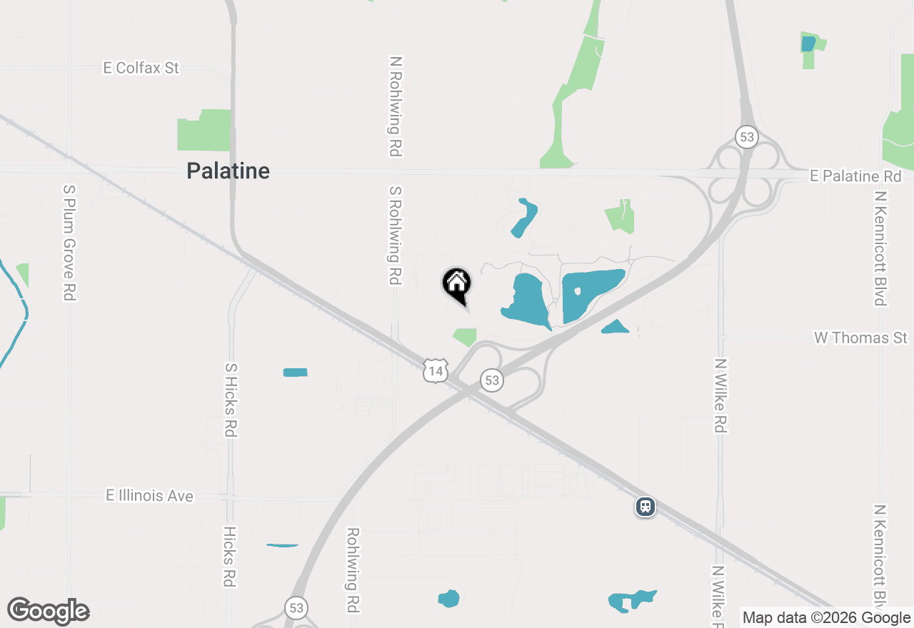 Map of 950 E Wilmette Road #405, Palatine, IL 60074