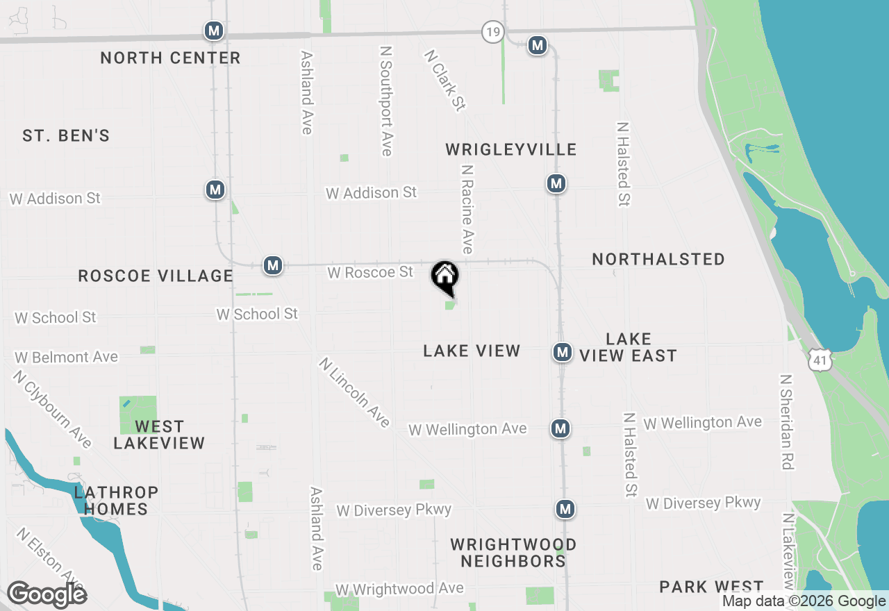 Map of 1238 W School Street, Chicago, IL 60657