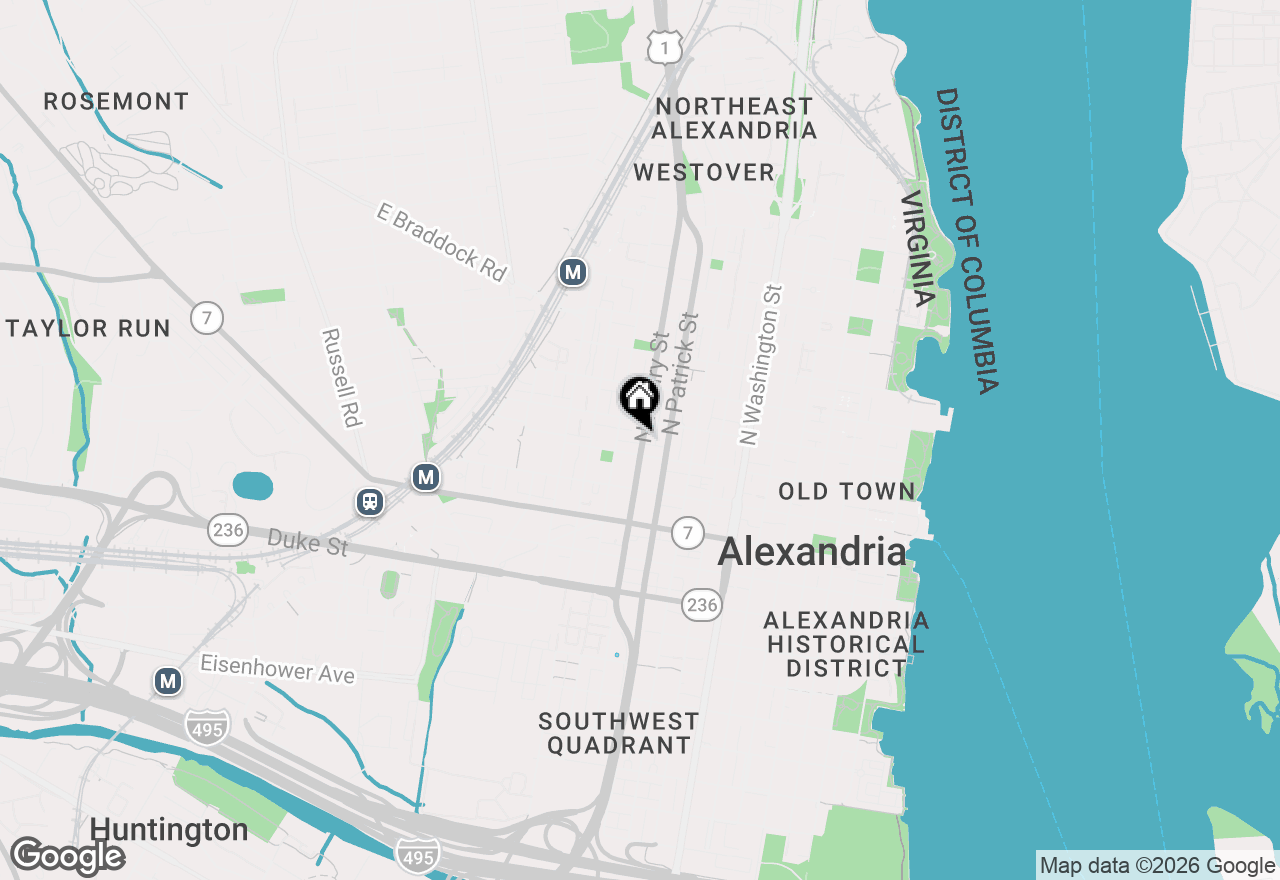 Map of 312 N Henry Street #1/2, Alexandria, VA 22314
