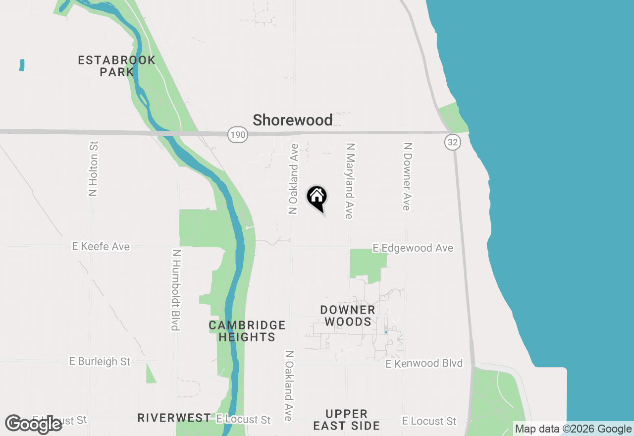 Map of 3561 N Murray Ave #3563, Shorewood, WI 53211