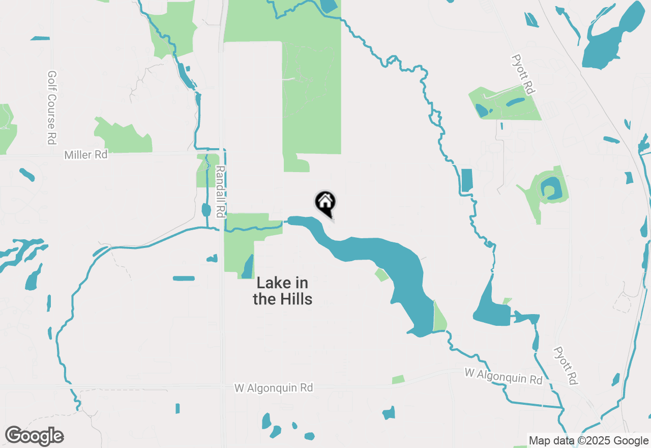 Map of 159 Hilltop Drive, Lake In The Hills, IL 60156