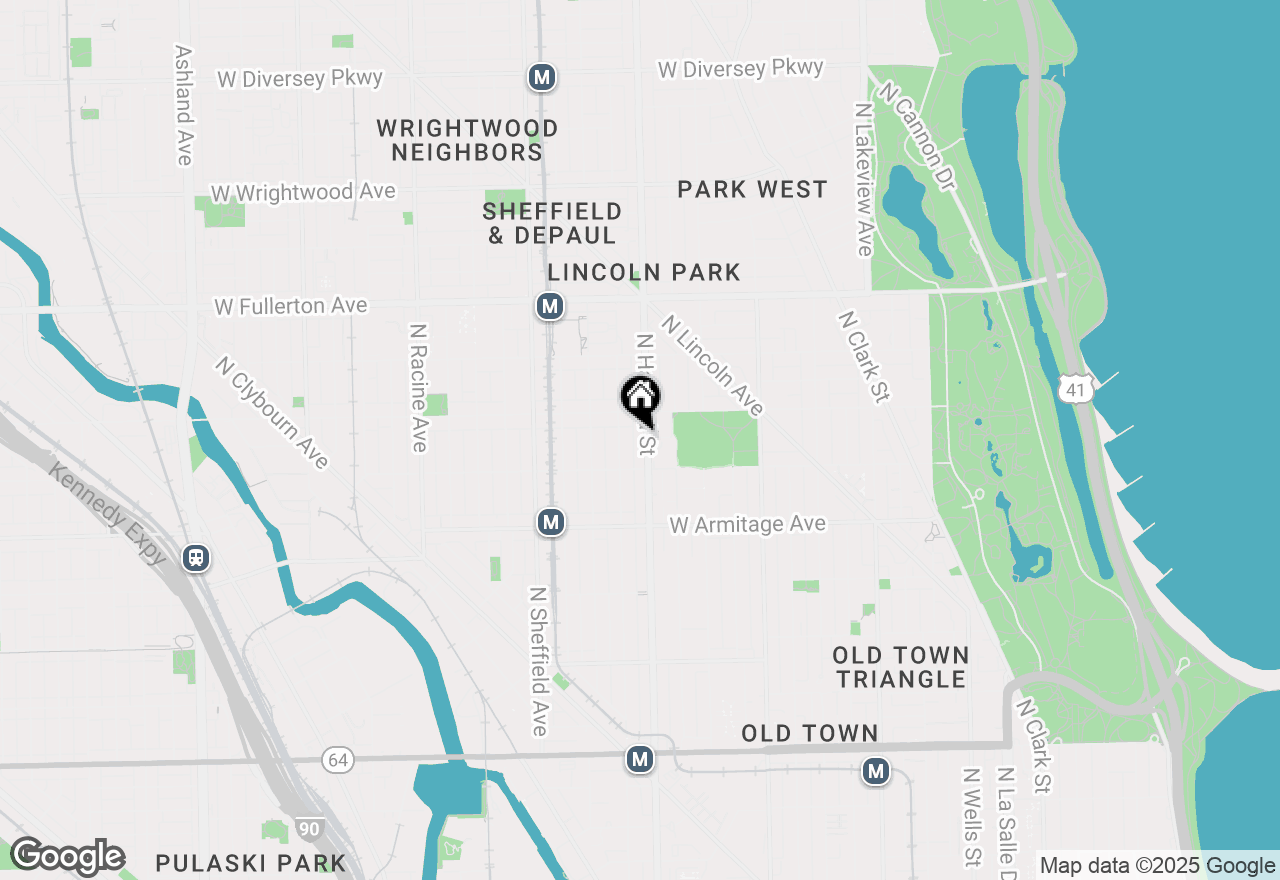 Map of 2130 N Halsted Street #2F, Chicago, IL 60614