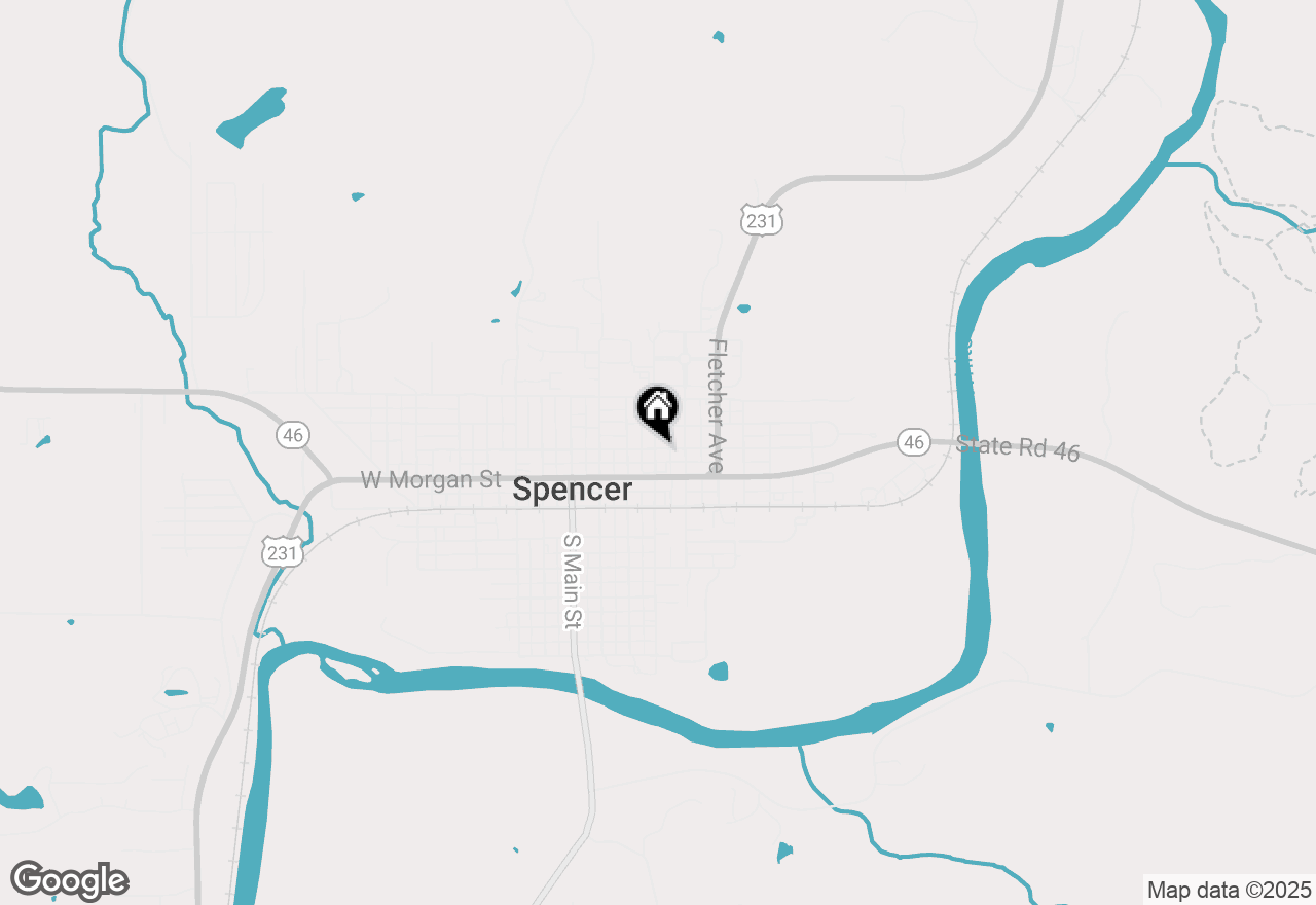 Map of 178 N East Street, Spencer, IN 47460