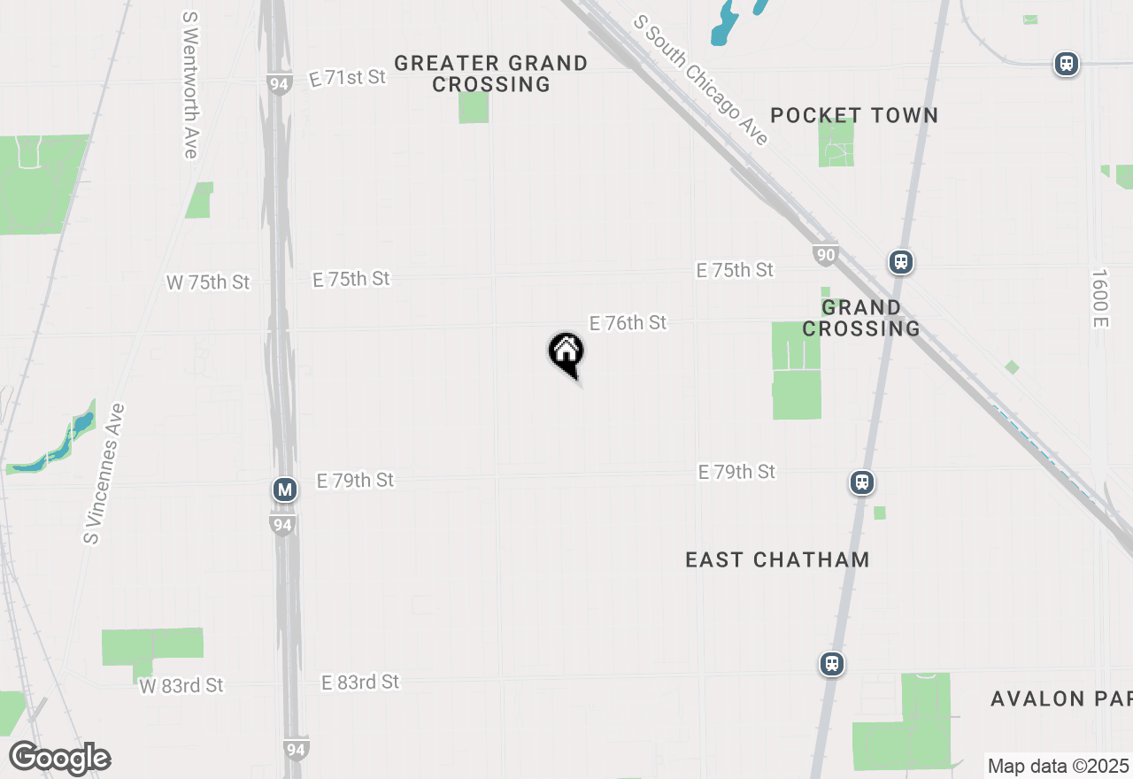 Map of 7716 S Rhodes Avenue, Chicago, IL 60619