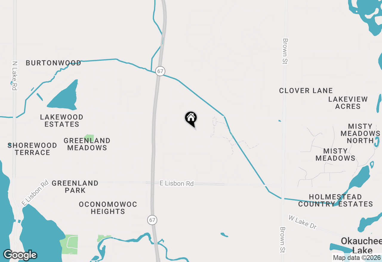 Map of 1189 Mockingbird Dr, Oconomowoc, WI 53066