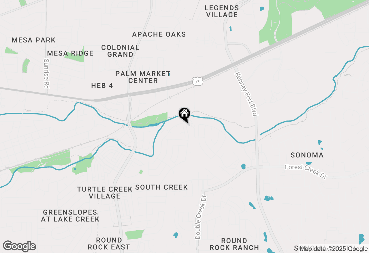 Map of 2508 Willow Way, Round Rock, TX 78664