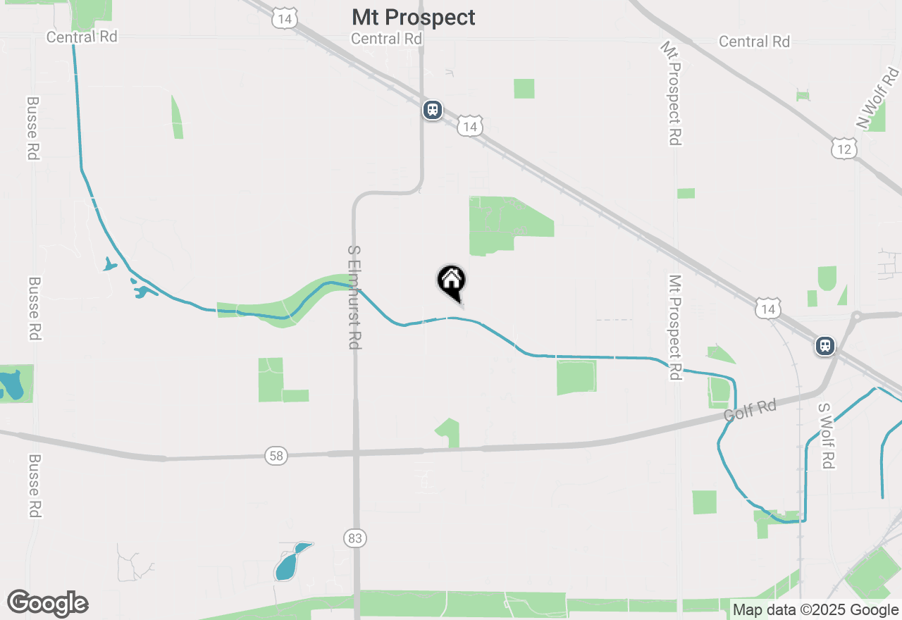 Map of 101 E Berkshire Lane, Mount Prospect, IL 60056