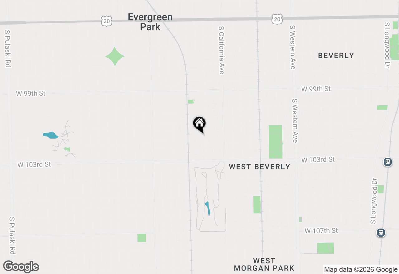 Map of 2919 W 101st Place, Evergreen Park, IL 60805