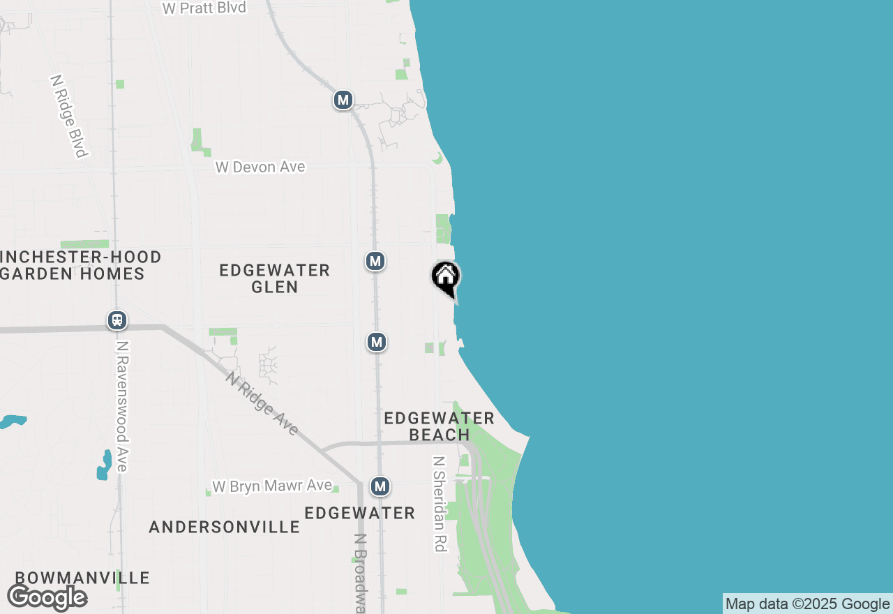 Map of 6033 N Sheridan Road #43H, Chicago, IL 60660