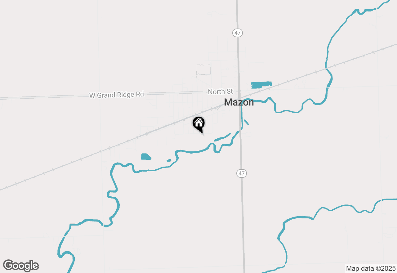 Map of 619 Jewett Street, Mazon, IL 60444