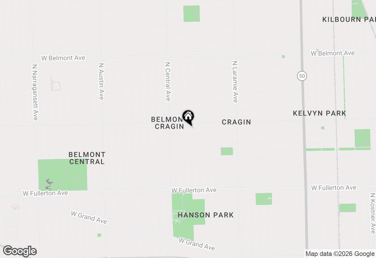 Map of 5454 W Parker Avenue, Chicago, IL 60639