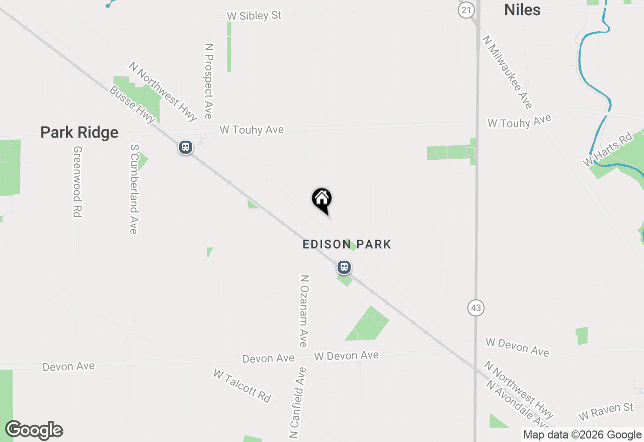 Map of 6845 N Northwest Highway #1E, Chicago, IL 60631