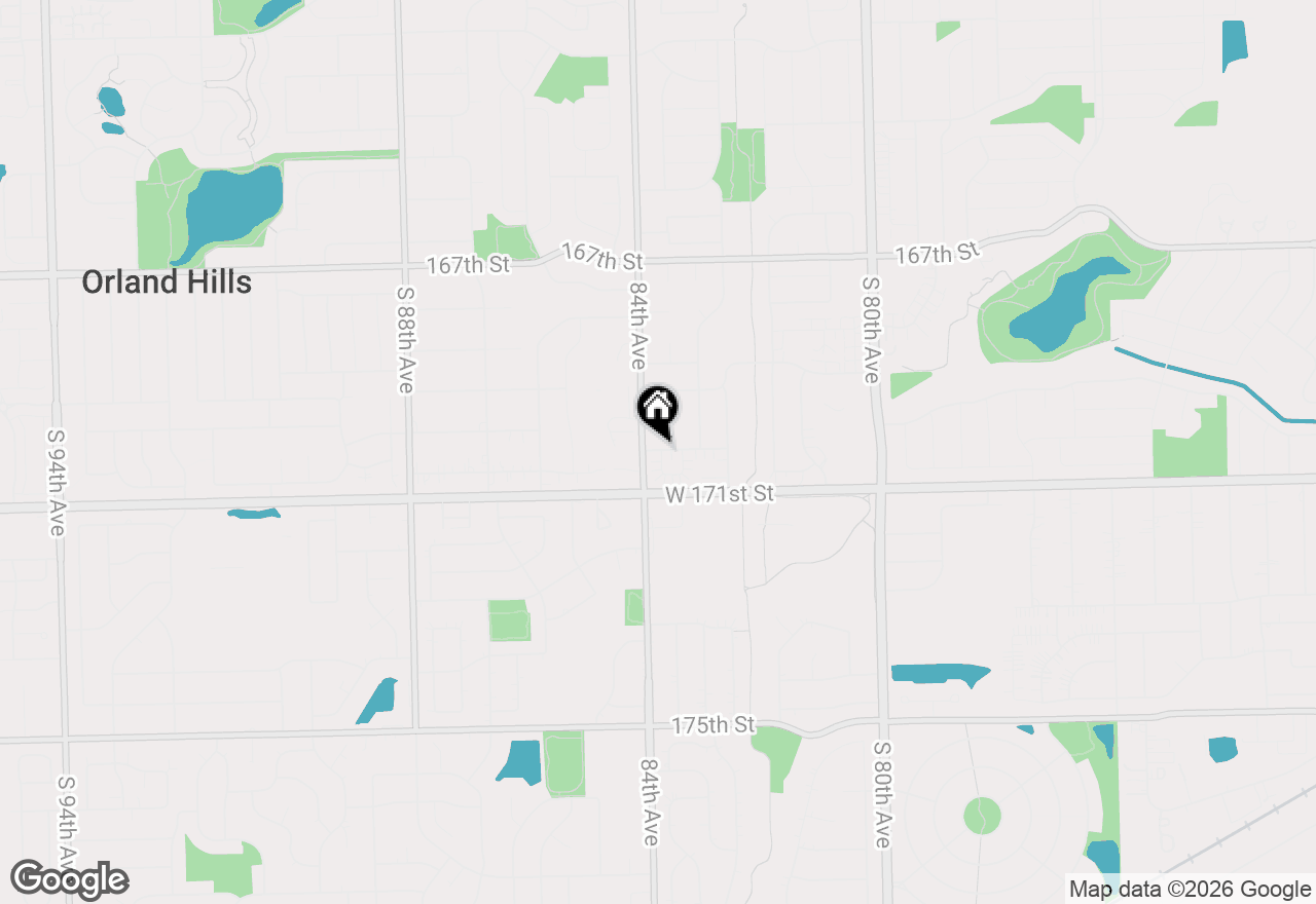 Map of 8333 170th Street, Tinley Park, IL 60477