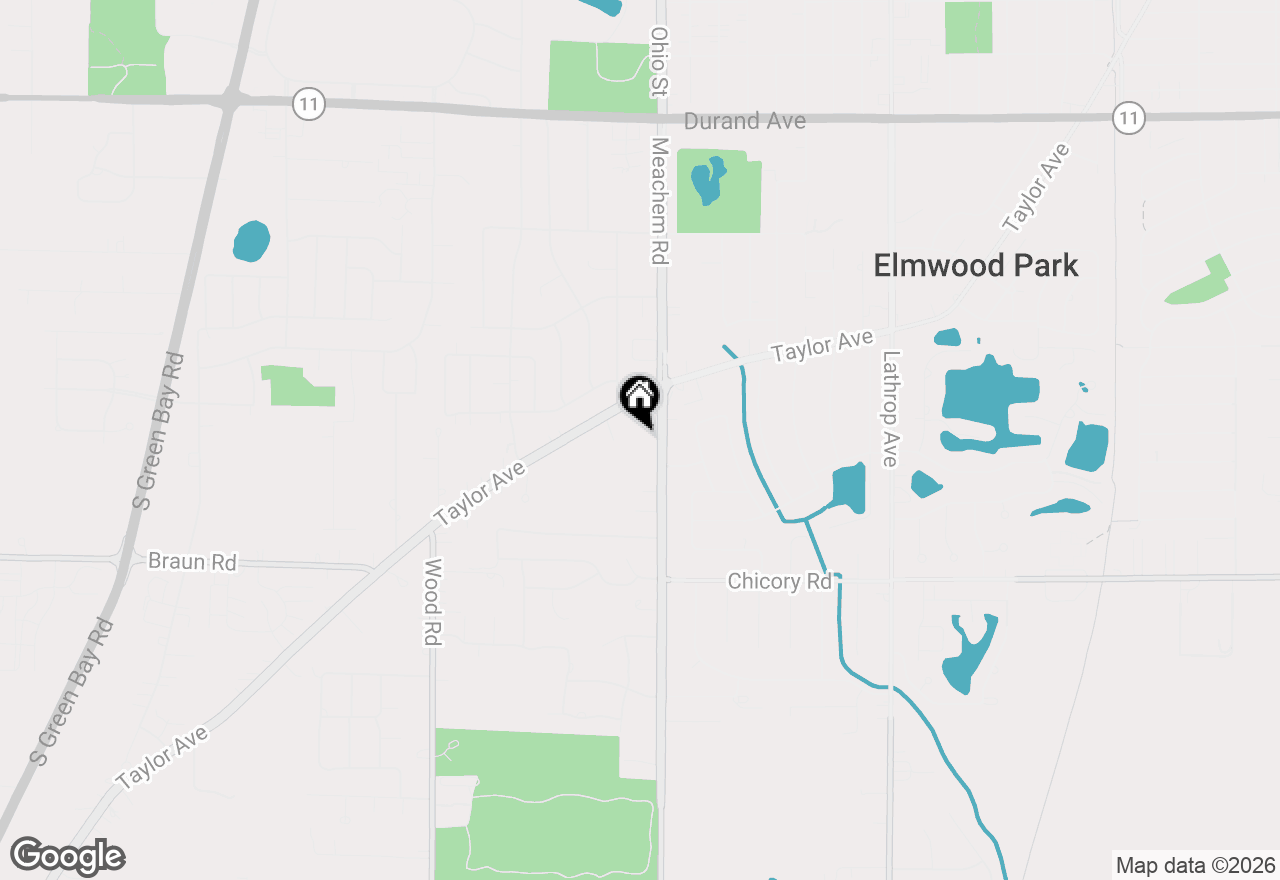 Map of 3820 Meachem Rd, Mount Pleasant, WI 53403