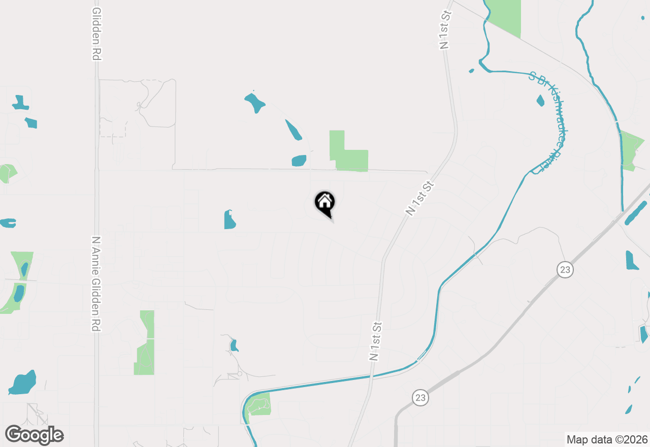 Map of 1764 Tallmeadow Drive, Dekalb, IL 60115