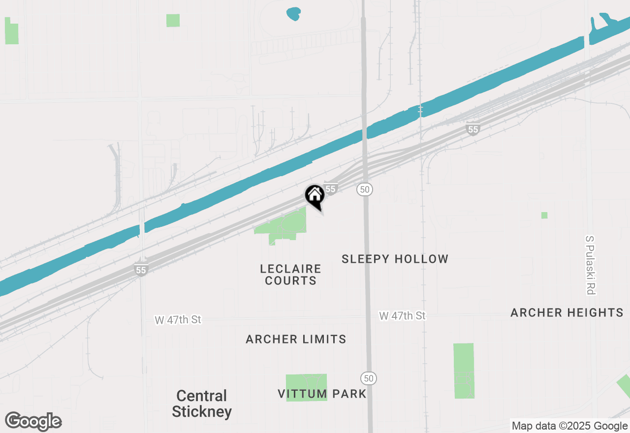Map of 7033 W 43rd St Street, Stickney, IL 60402