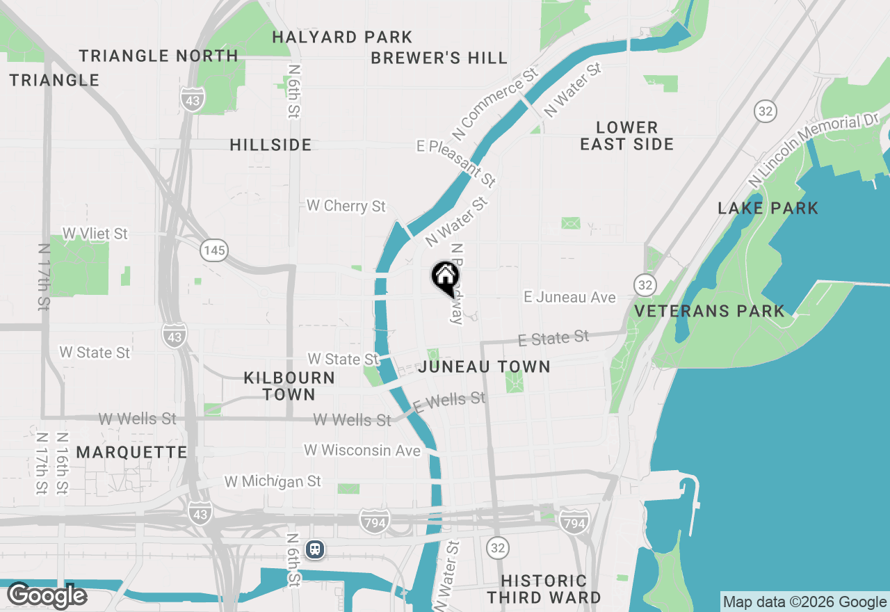 Map of 270 E Highland Ave #836, Milwaukee, WI 53202