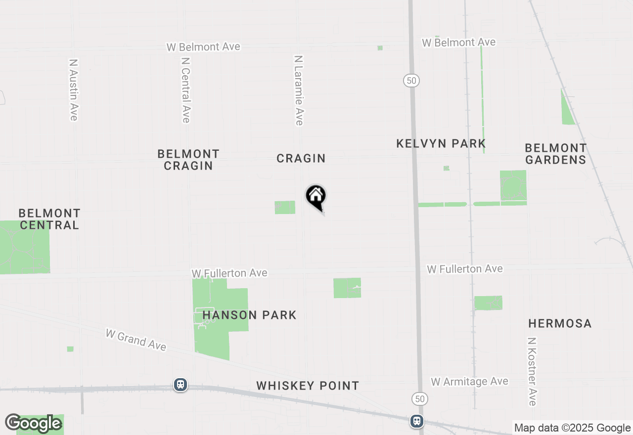 Map of 5133 W Wrightwood Avenue #2, Chicago, IL 60639