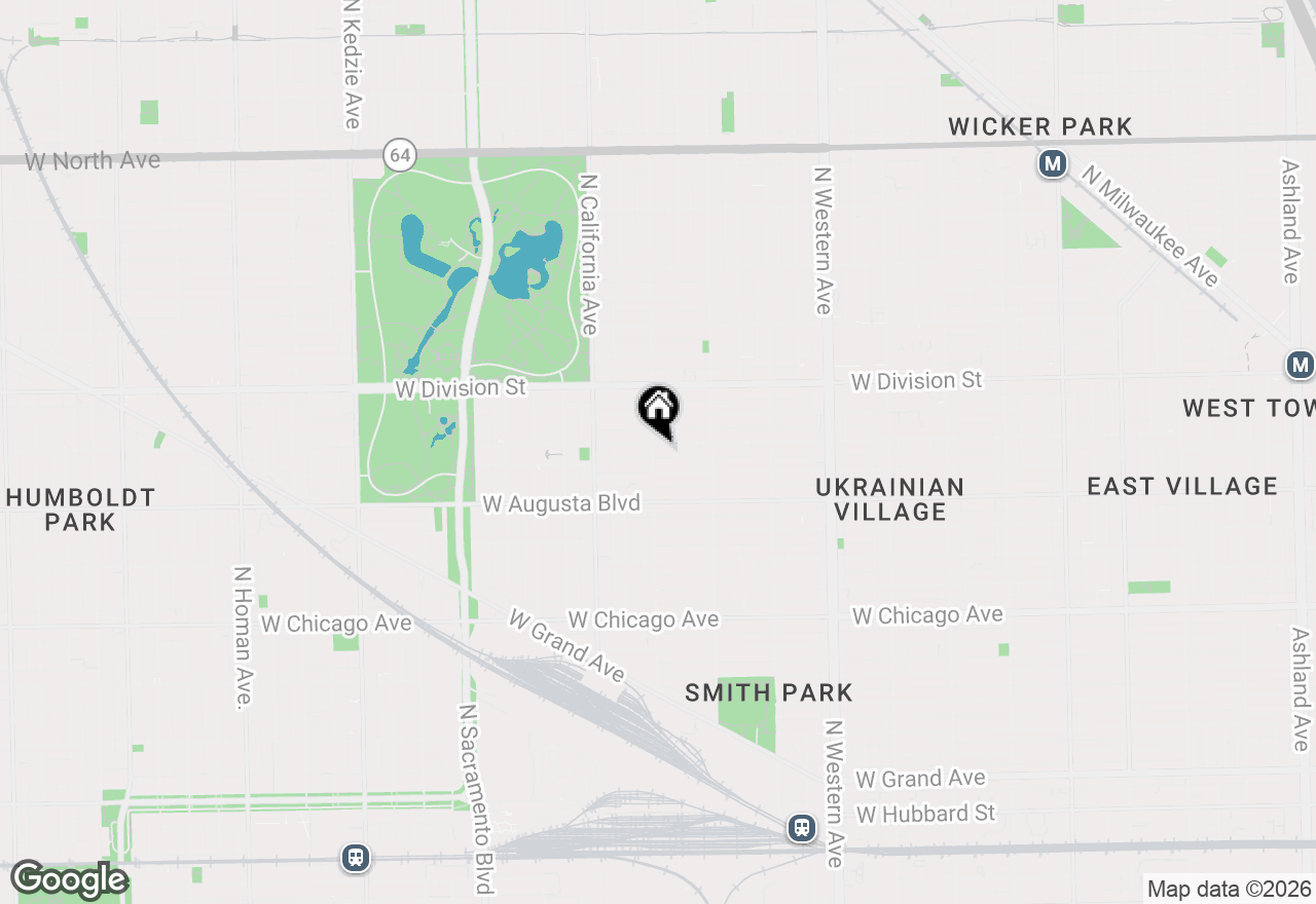 Map of 2657 W Thomas Street #1E, Chicago, IL 60622